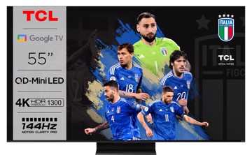 Televisore mled 55" uhd hdr10 t2/s2,4h,1u,144hz,qdot,gtv,pc