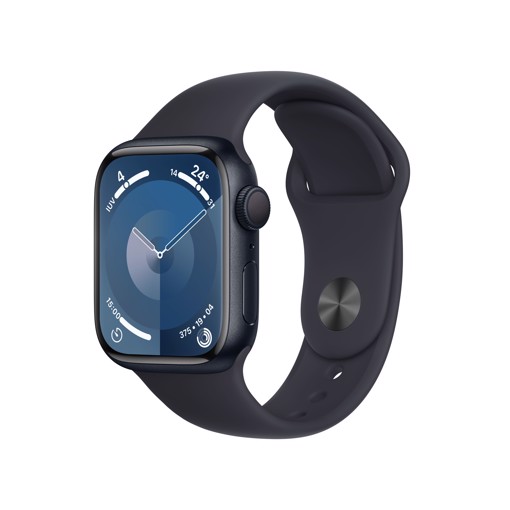 Apple Watch Series 9 GPS Cassa 41mm in Alluminio Mezzanotte con Cinturino Sport Mezzanotte - S/M