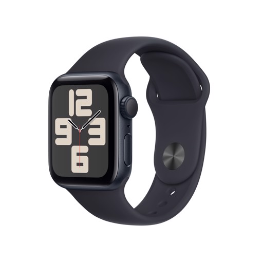 Apple Watch SE GPSCassa 40mm in Alluminio Mezzanotte con Cinturino Sport Mezzanotte - S/M