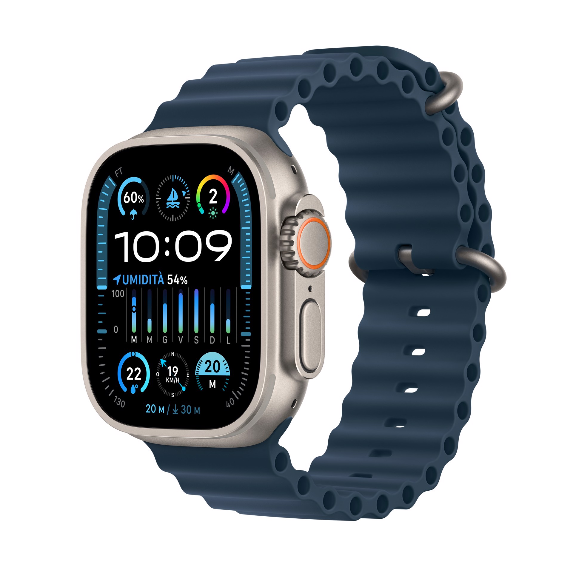 APPLE Watch Ultra 2 GPS + Cellular, Cassa 49m in Titanio con Cinturino  Ocean Blu, Smartwatch in Offerta su Stay On