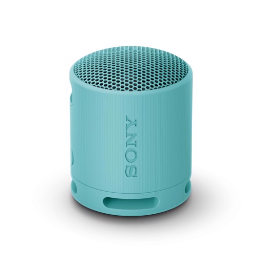 Sony SRS-XB100 - Speaker Wireless Bluetooth, portatile, leggero, compatto, da esterno, da viaggio, resistente IP67 impermeabile e antipolvere, batteria da 16 ore, cinturino versatile, chiamate in vivavoce - Blu