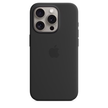 Cover sicicone case iphone15pr magsafe black