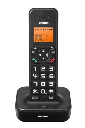 Brondi Bravo Star Telefono DECT Identificatore di chiamata Nero