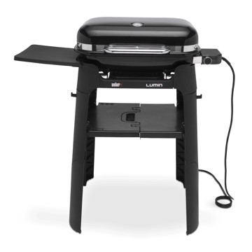 Barbecue elett. con stand blk