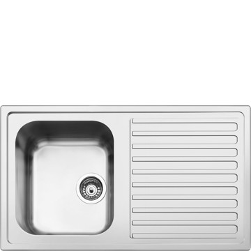 Lavello 86x50 1vs inox gocciolatoio