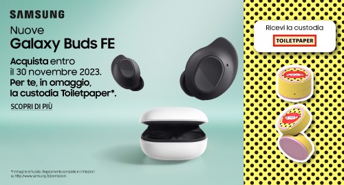 Samsung Galaxy Buds FE regala custodia Toiletpaper