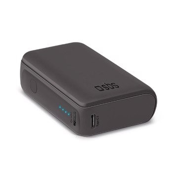 Powerbank 10.000mah 10w,2x type-c + usb, blk