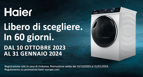 Soddisfatti o Rimborsati con le asciugatici Haier 2023