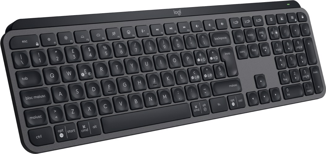 LOGITECH MX Keys S tastiera RF senza fili + Bluetooth QWERTY Italiano  Grafite, Tastiere in Offerta su Stay On