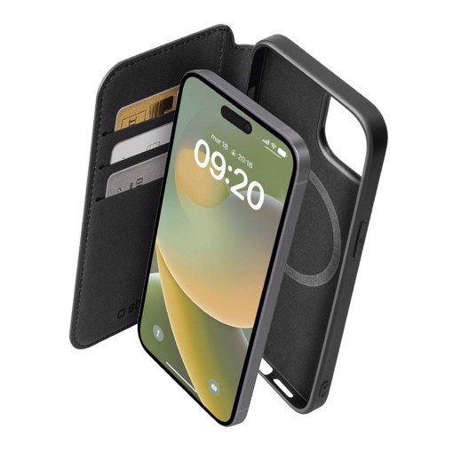 SBS TEBKMAGSFIP1567K custodia per cellulare 15,5 cm (6.1") Custodia a borsellino Nero