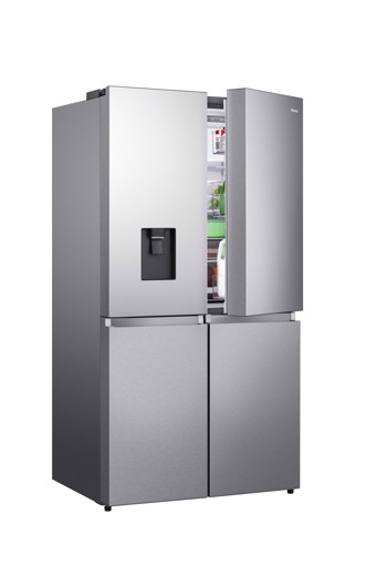 Hisense RQ758N4SWSE frigorifero side-by-side Libera installazione 606 L E Stainless steel