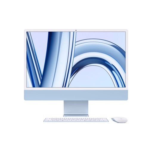 Apple iMac con Retina 24'' Display 4.5K M3 chip con 8‑core CPU e 8‑core GPU, 256GB SSD - Blu