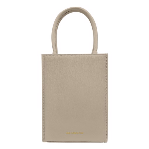 Case & Me CMMINISHOPBAGT borsa e tracolla Poliuretano (PU) Beige Donna Borsa a mano