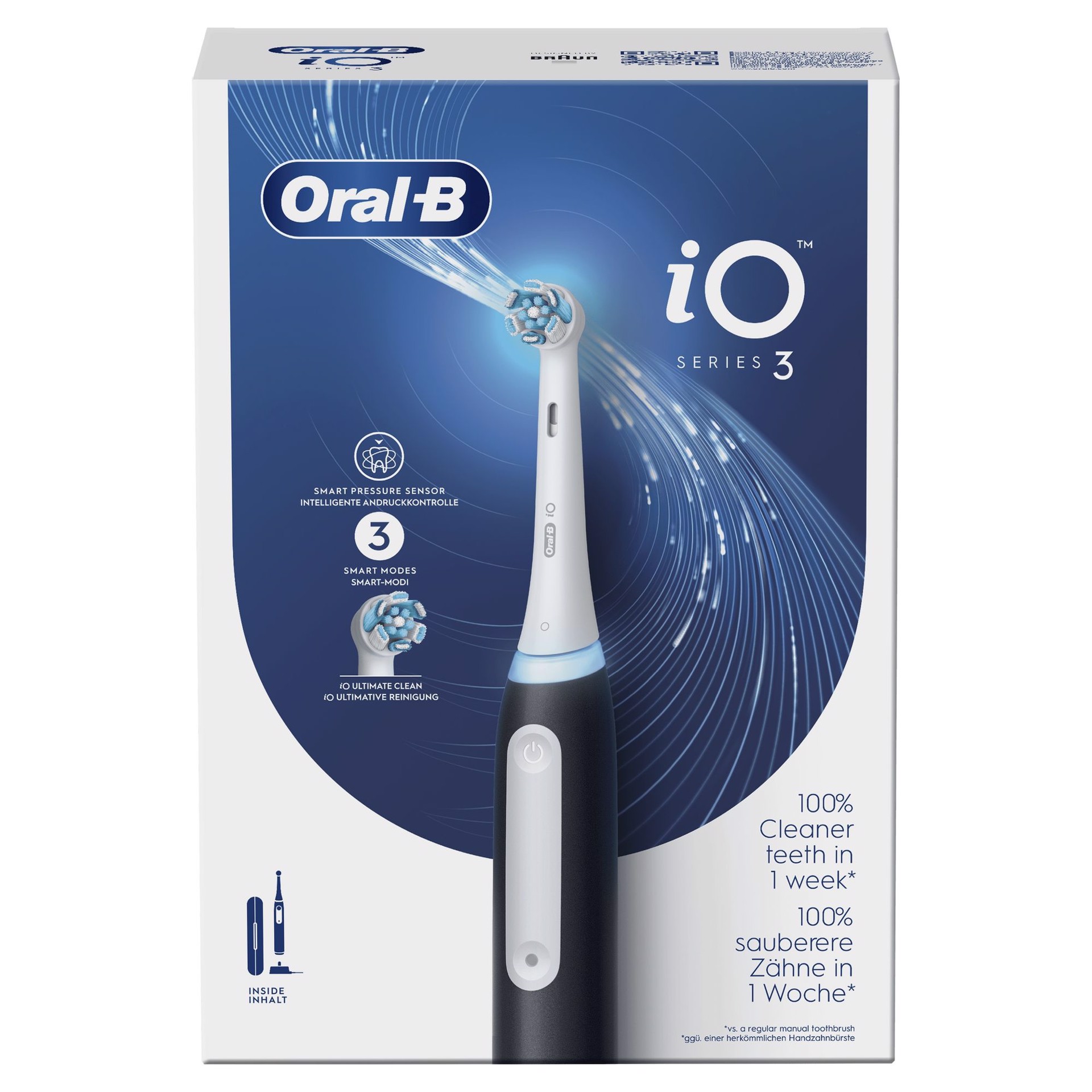 ORAL-B iO Ultimate Clean Testine Di Ricambio Nere, 2 Pezzi, Spazzolini  elettrici e Idropulsori in Offerta su Stay On