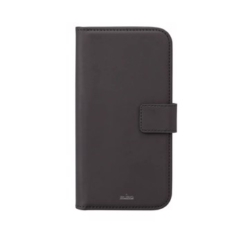 Cover puro ecopelle iphone 15 ip +3vani+tasca baconote nera