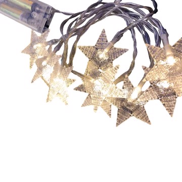 Catena Luminosa A Batterie 20 Luci Led Stelle Natale