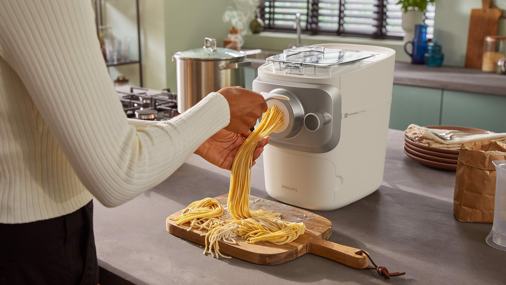 PHILIPS 7000 series HR2660/00 Pasta Maker - 6 trafile, Macchine per pasta  in Offerta su Stay On