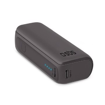 Powerbank 5.000mah 10w,2x type-c+usb,blk