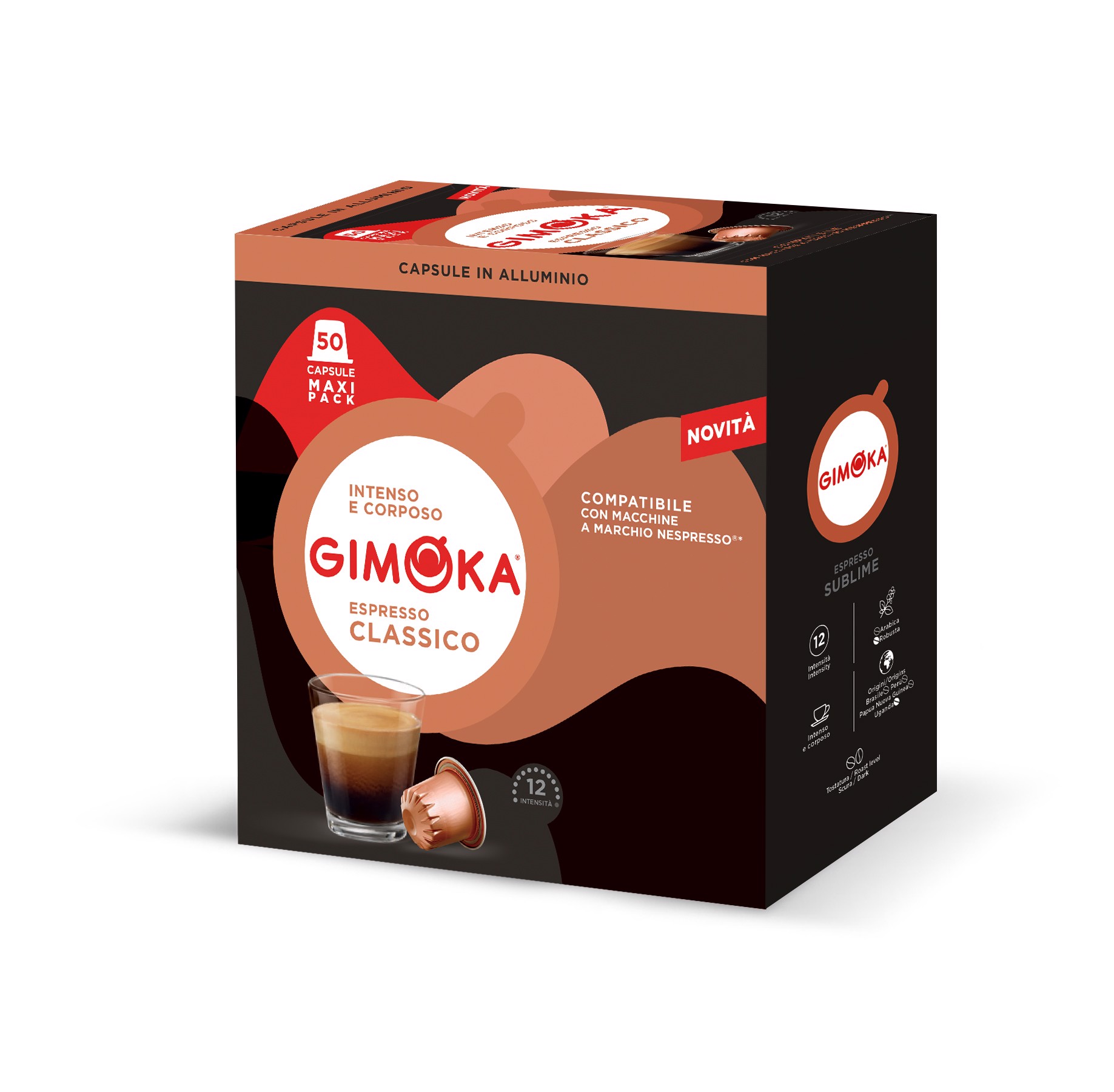 Cialde in alluminio Gimoka Espresso Arabica per Nespresso Professional