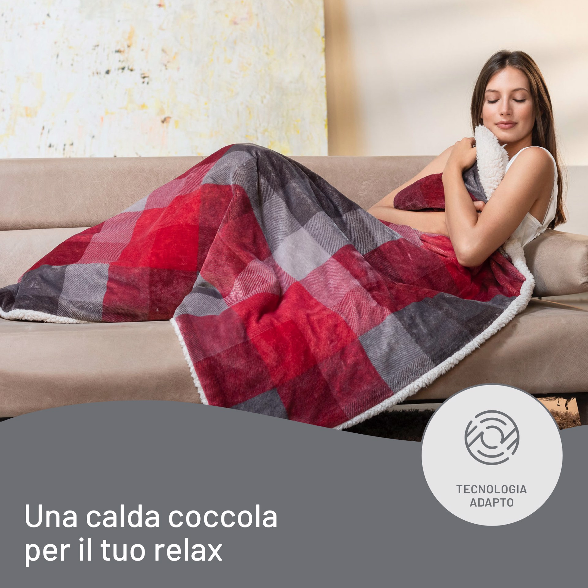 Imetec CaldoPlaid Velvet Tartan Plaid Riscaldabile, Morbida Coperta  Elettrica 160x120 cm, Basso Consumo, Tecnologia Adapto, Dispositivo di  Sicurezza, Rapido Riscaldamento, 6 Temperature, Lavabile : :  Informatica