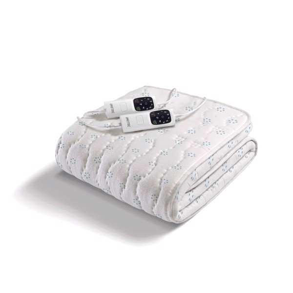 Imetec Scaldasonno Adapto matrimoniale 150x160 cm, Basso consumo, Riscaldamento rapido, Temperatura personalizzata, Cotone con trattamento antibatteri