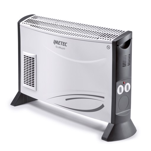 Imetec Termoconvettore Eco Rapid, 2000 W, Tecnologia a Basso Consumo Energetico, 4 Temperature