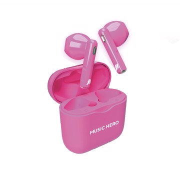 Auricolari tws semi in ear pink