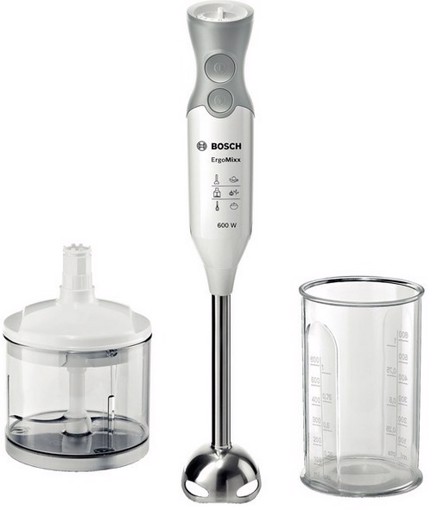 Bosch ErgoMixx MSM66120 Frullatore ad immersione 600 W Grigio, Bianco