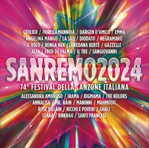 CD COMPILATION Sanremo 2024. 74 Festival della Canzone Italiana, COMPILATION UFFICIALE