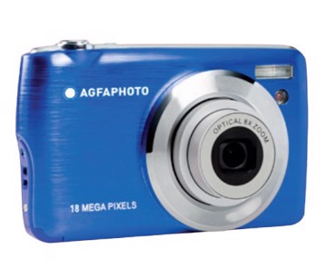 Compatta digitale kf820b blu 18mp zoom 8x sd + bag inclusa