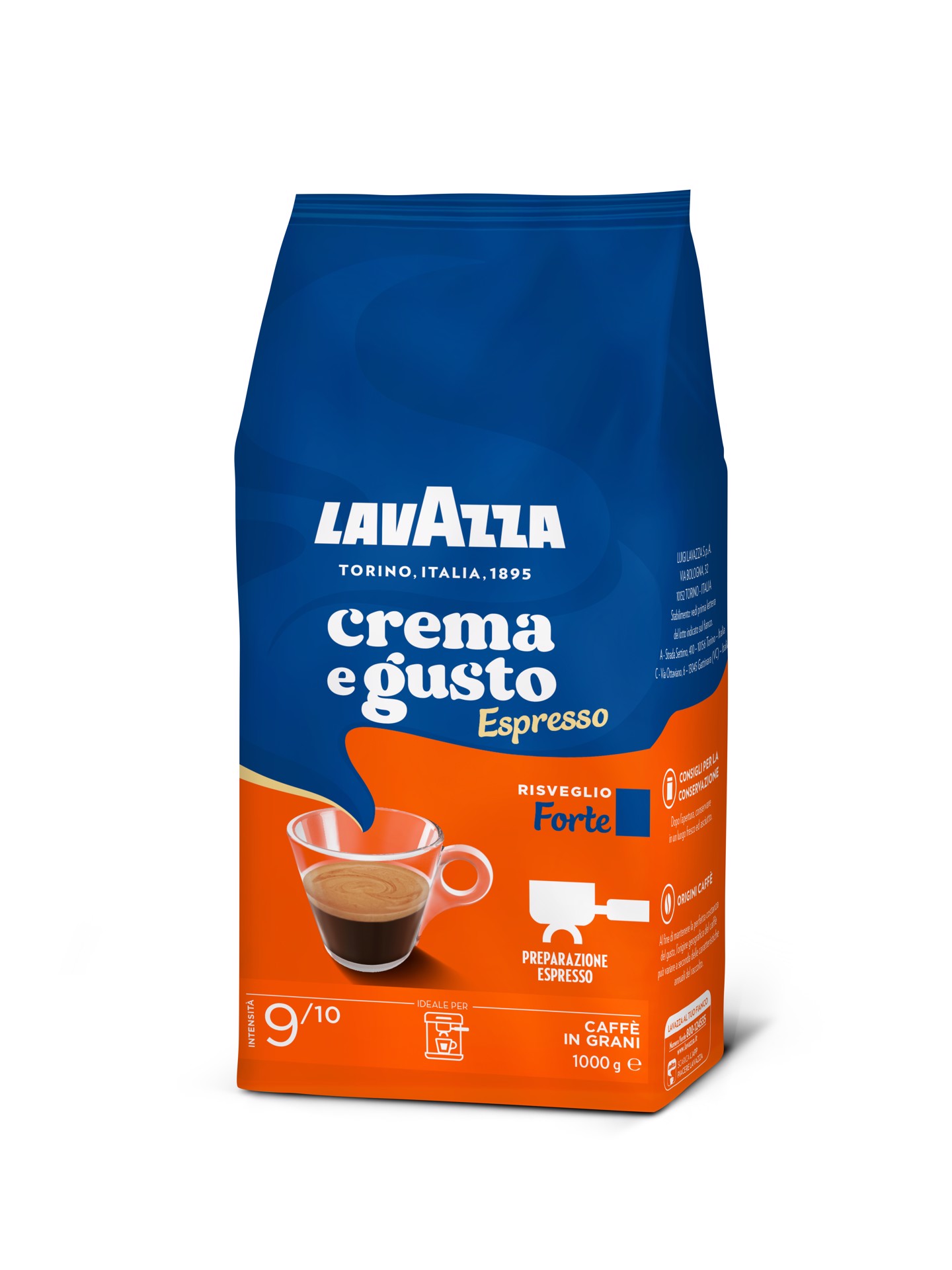 LAVAZZA Crema e Gusto Forte Espresso Grani, 1Kg, Caffè macinato e in grani  in Offerta su Stay On