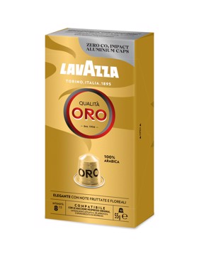 Compat.nespr.q.oro lavazza all 10 caps alluminio qualita'oro