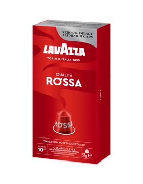 Compat.nespr.q.rossa lavaz.all 10 caps alluminio qualita'ros