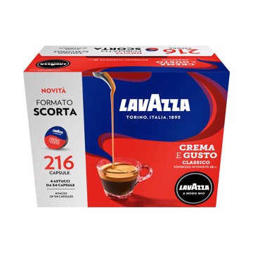 Lavazza A Modo Mio Crema e Gusto, 216 Capsule