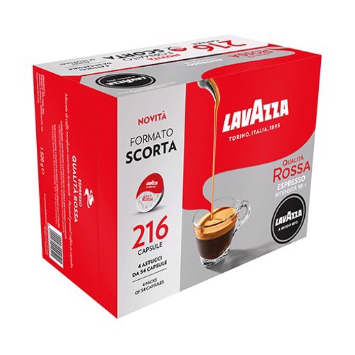 Lavazza Qualità Rossa 216 pz Capsule originali caffè per macchine da caffe a Modo Mio