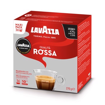 36 Capsule gusto Qualità Rossa compatibili con macchine da caffè A modo mio