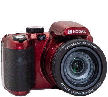 Fotocamera bridge kf425r red cmos 20mp video 1080 fhd wifi