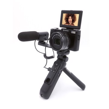 Vlogging camera kf4opt blk cmos 24mp zoom 5x video 4k