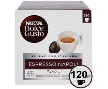 120 Capsule Nescafé Dolce Gusto Caffè Espresso Napoli