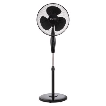 Ventilatore colonna 40 cm nero oscillante base tonda