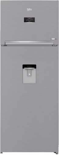 Beko RDNE455E40DXBN frigorifero con congelatore Libera installazione 406 L E Argento