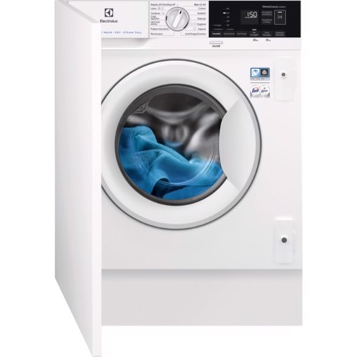 Electrolux Serie 700 EW7W674BI lavasciuga Da incasso Caricamento frontale Bianco D