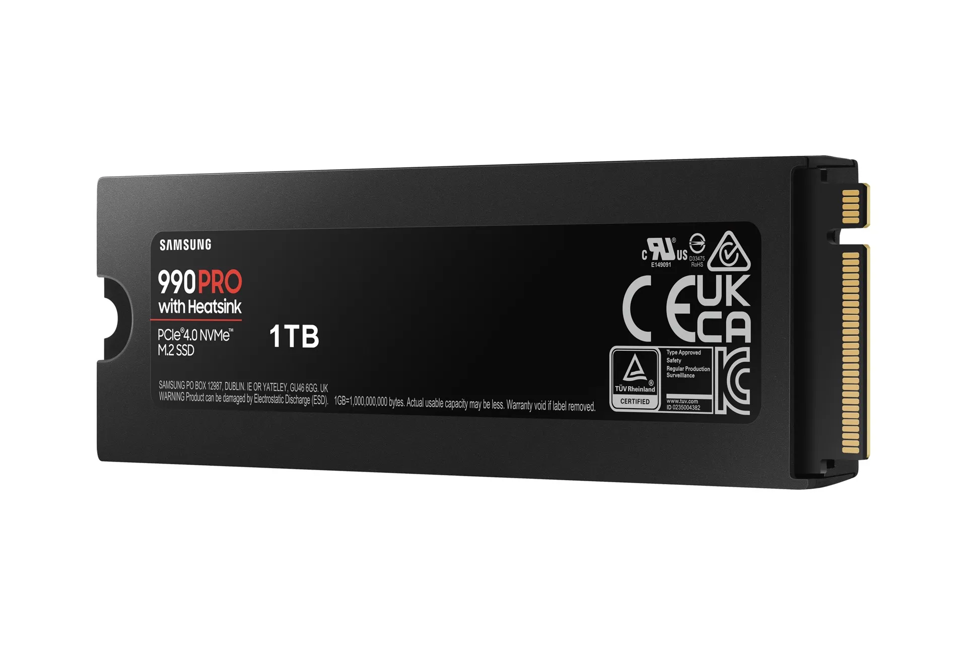 SAMSUNG 990 PRO NVMe 1TB con Dissipatore di calore, SSD interno