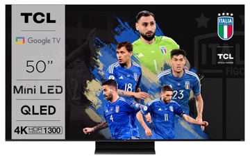 Televisore mled 50" uhd hdr10 t2/s2,4h,1u,144hz,qdot,gtv,pc