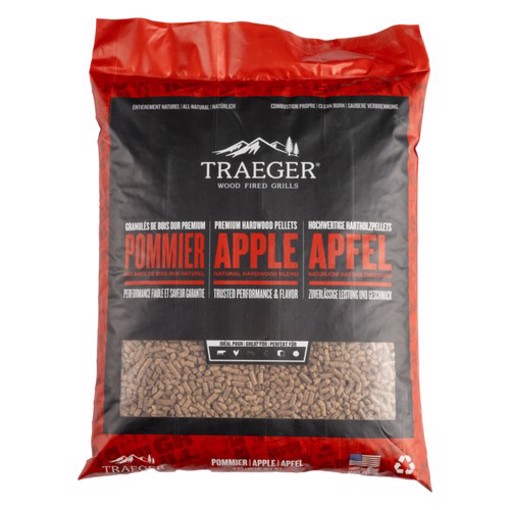 Traeger Pellets da legno di Melo naturale al 100% per barbecue a pellet - 9 kg