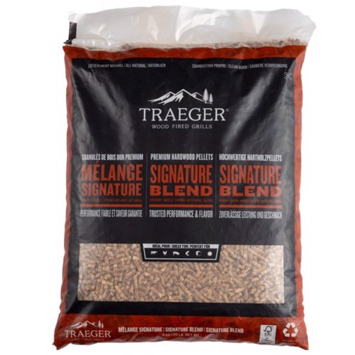 Traeger Pellets da legno Hickory, Acero e Ciliegio naturale certificato FSC per barbecue a pellet - 9 kg