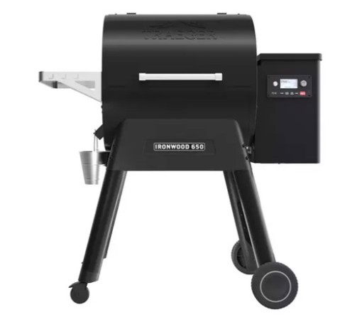 Traeger Barbecue a pellet Ironwood 650 con WiFi con modalità Super Smoke per 12 coperti