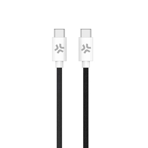 Celly USBCUSBCCOTTBK cavo USB 1,5 m USB C Nero, Bianco