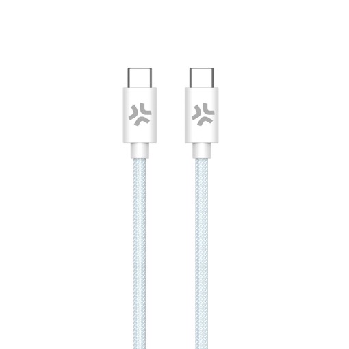 Celly USBCUSBCCOTTLB cavo USB 1,5 m USB C Blu, Bianco