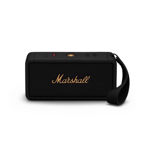 Marshall Middleton Altoparlante portatile stereo Nero, Ottone 50 W
